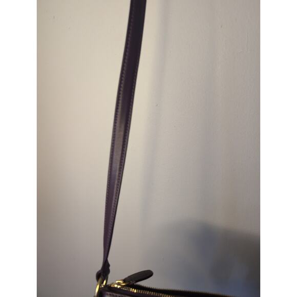 Coach Legacy purple eggplant crossbody leather purse - Picture 9 of 14